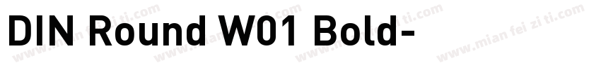 DIN Round W01 Bold字体转换